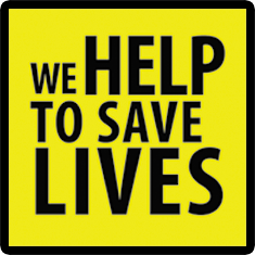 We help to save lives - logo